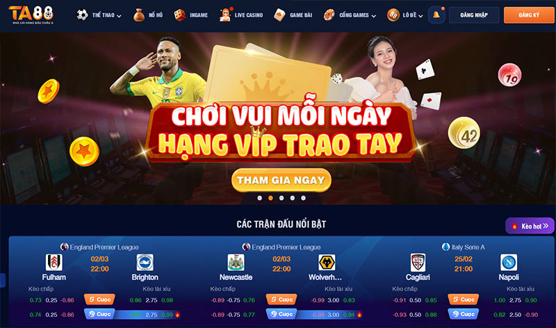 TA88 - Nhà cái cá cược trực tuyến hàng đầu thị trường Châu Á
